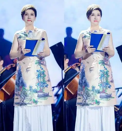 邓婕的穿搭,我发现:衣服看起来并不年轻时尚,而是慢慢变美_身材_旗袍