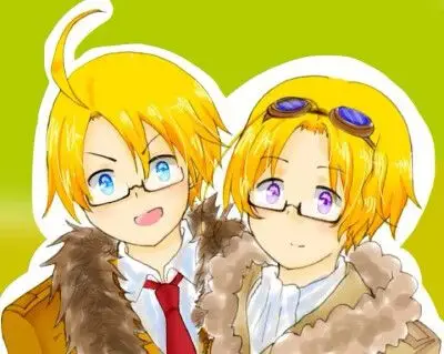 黑塔利亚 动漫 二次元 美国 加拿大 朋友自画(ò ó)