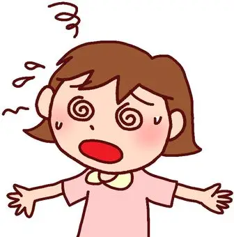 引起头晕的女孩的例证