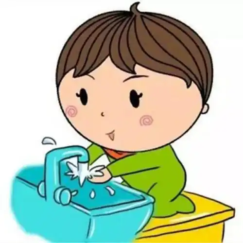 饭前餐后要洗手,我是讲卫生的小朋友!