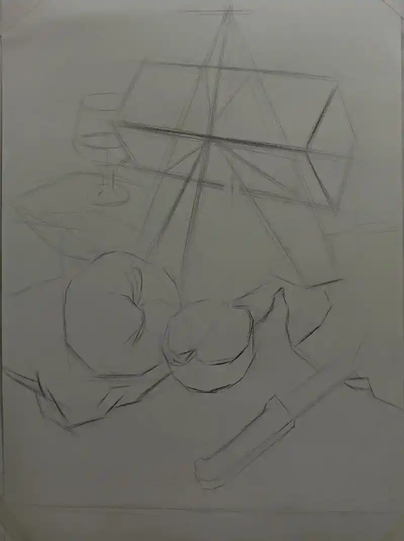 从零开始学素描 素描静物步骤教学#零基础学画画  #创作灵感 - 抖音