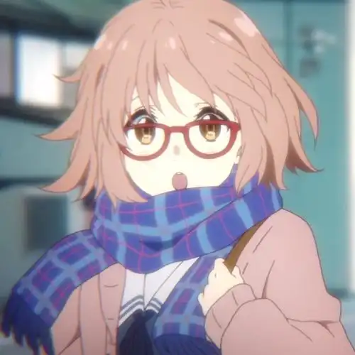 可爱动漫情侣头像,境界的彼方,京都动画,栗山未来,自截情侣头像栗山