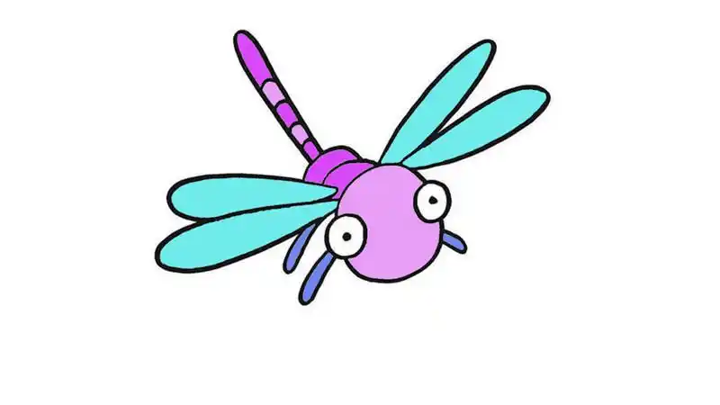 蜻蜓简笔画