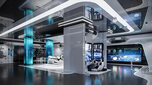 科技展厅设计施工方案之展示大厅设计效果图