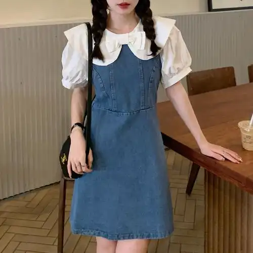 夏款牛仔裙连衣裙