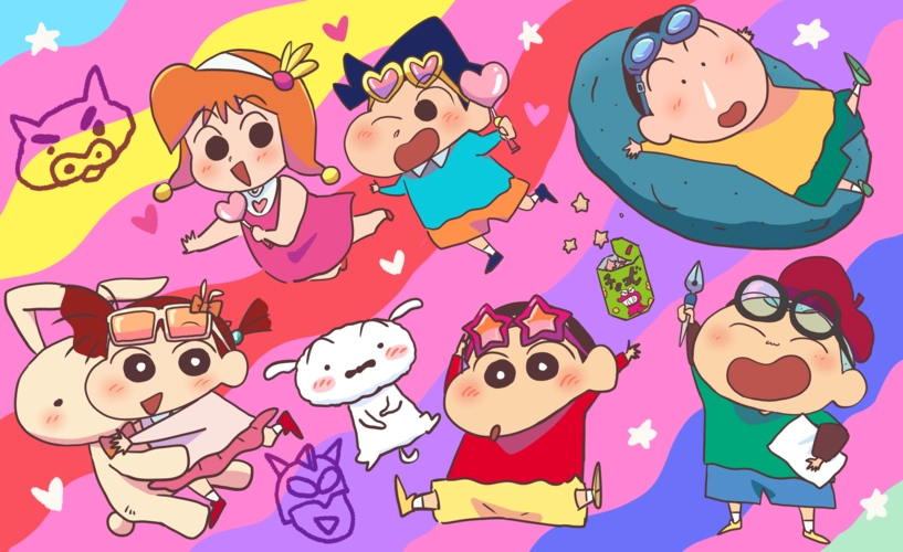 蜡笔小新高清手绘适合做头像和壁纸