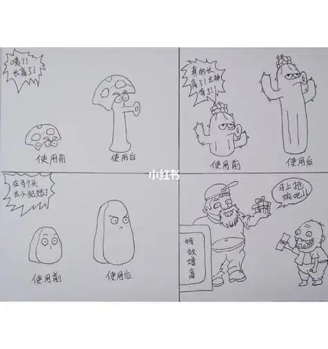 简单简笔画四格故事集