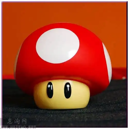 红色玛丽大蘑菇储蓄罐玩具模型世家可爱超级马