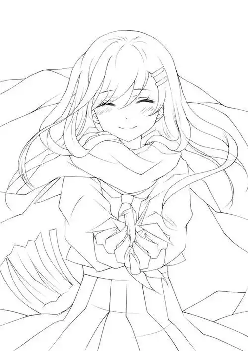 人物古风插画线稿素材|插画学习素材大全合集分享,古风手绘线稿2