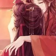 红色喜庆的结婚情侣头像一左一右