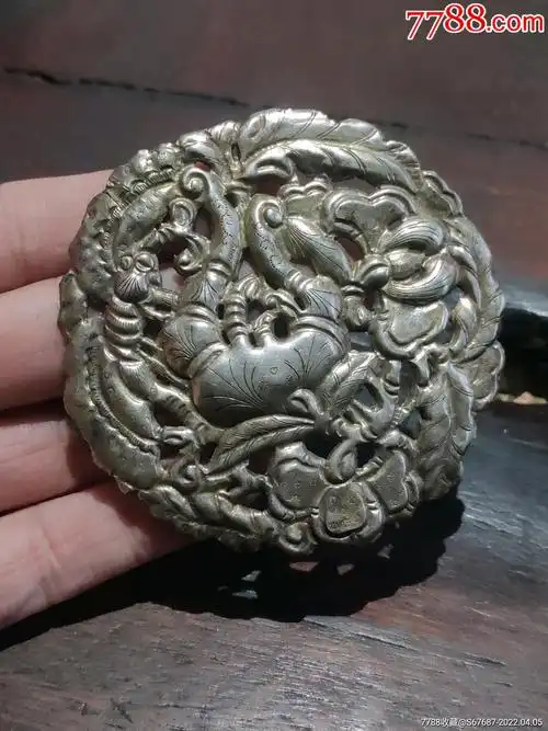 全品清代银佛手大帽花_其他银器_图片收藏_回收价格_7788老酒瓶