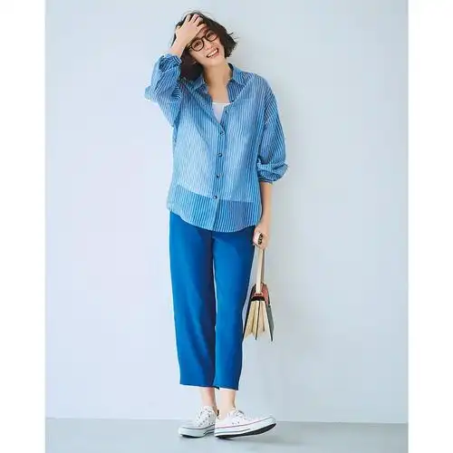 宝蓝色裤子怎么搭配(宝蓝色的裤子如何穿,怎么搭) - 百思特网