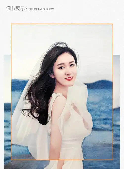 禾佳成 素描画像定制真人照片转手绘头像代画帮画画彩铅人物肖像绘画