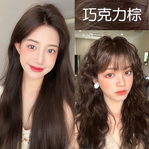 巧克力棕色染发剂膏女免漂植物染头膏黑茶色冷茶棕板栗焦糖泡泡纯