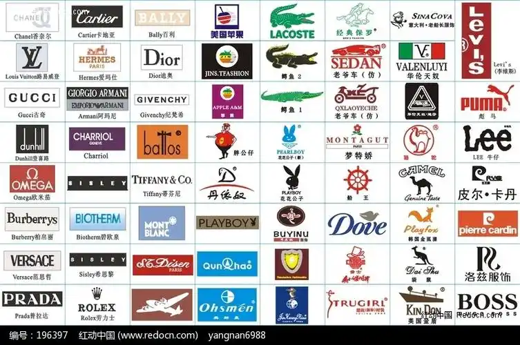 免费素材 矢量素材 标志|图标 行业标志 200款品牌服装矢量标志