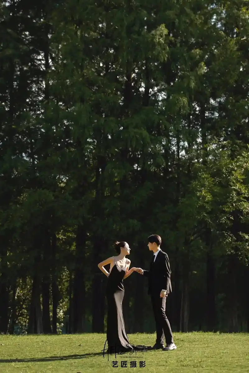 森林里起舞的精灵02森系婚纱大片.