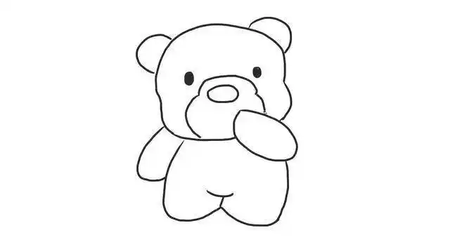 狗熊简笔画 狗熊简笔画可爱
