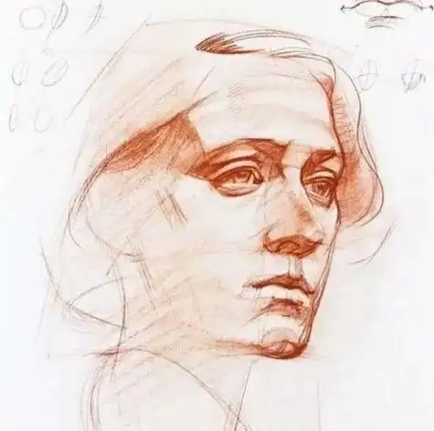 素描头像块面分析图解 素描头像写生绘画教程
