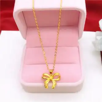 回忆拾光huiyishiguan新款合金项链女细日韩时尚气质百搭金色吊坠金色