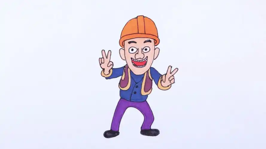 俺光头强又回来了,光头强简笔画,熊出没简笔画