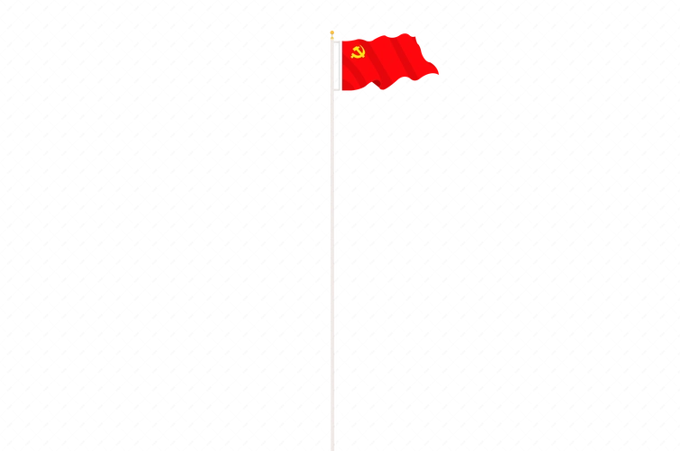 建军节手绘矢量扁平党旗