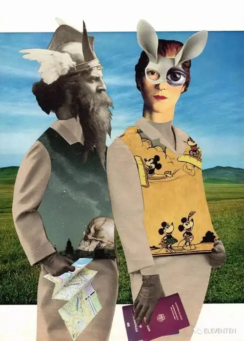 拼贴艺术家lynn skordal,创造超现实的达达主义拼贴世界.