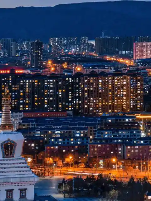 被呼和浩特全景图戳到了