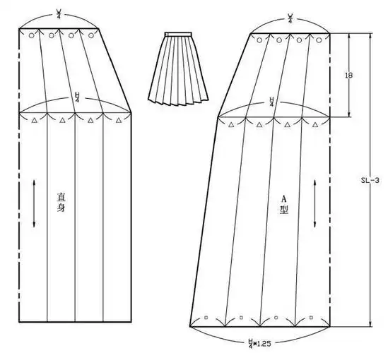 六种褶裙纸样制图教程|裙摆|百褶裙|裙子|基型|臀围_网易订阅