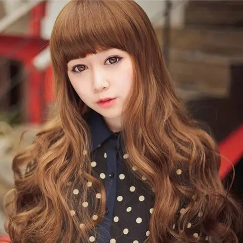 【非主流】苛苛非主流假发女长卷发蓬松女生可爱修脸时尚厂家批发直销