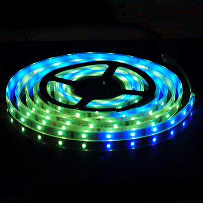 幻彩柔软性光条led跑马灯条3528光条 300珠 七彩装饰灯带 12v低压