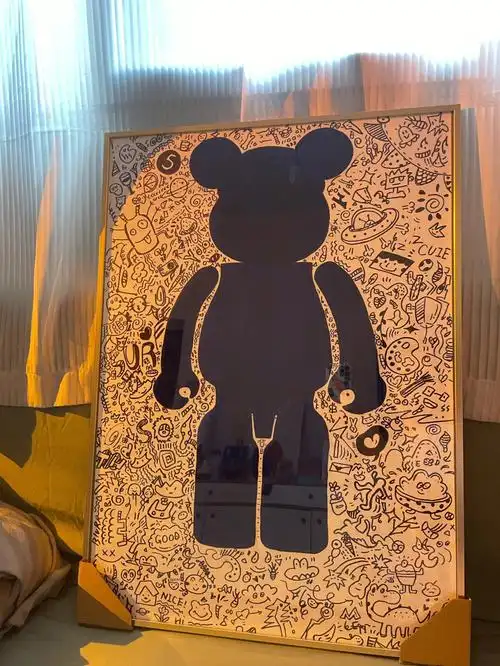 涂鸦装饰画暴力熊