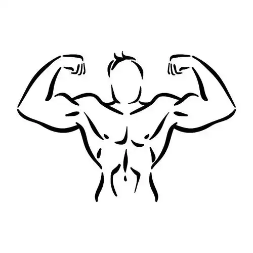 健美运动员健身运动员在健身房肌肉发达图片下载