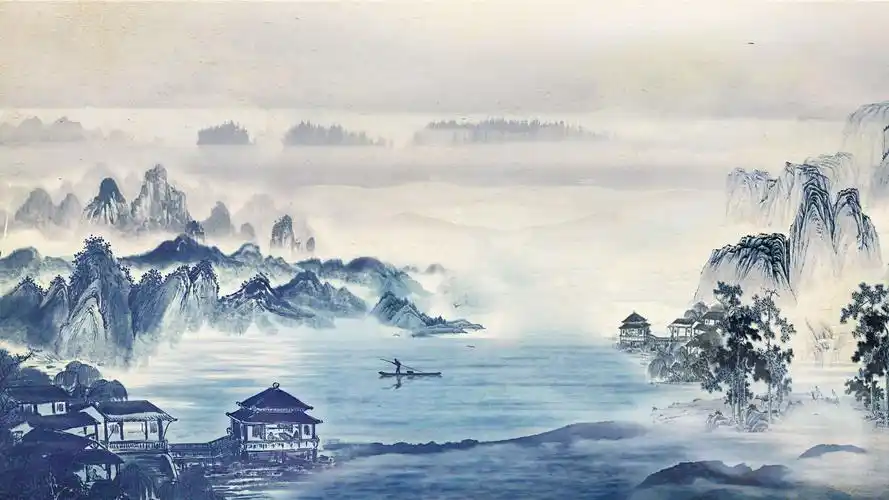 4k古代水墨山水002_3840x2160_高清视频素材下载(编号:2671657)_舞台