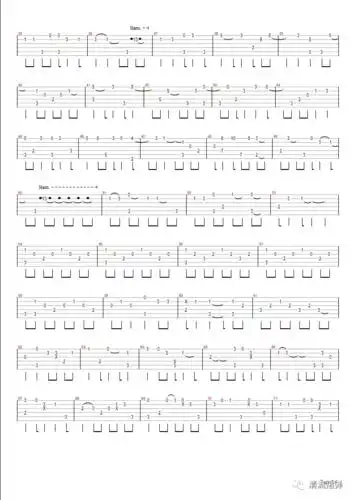 郭顶水星记指弹简单版吉他谱
