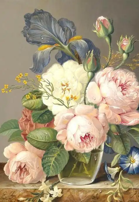 油画花卉高清图片 油画花卉高清图片简单初学