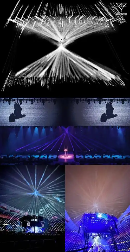 #华晨宇全景沉浸式舞美##华晨宇演唱会舞美渲染图#
