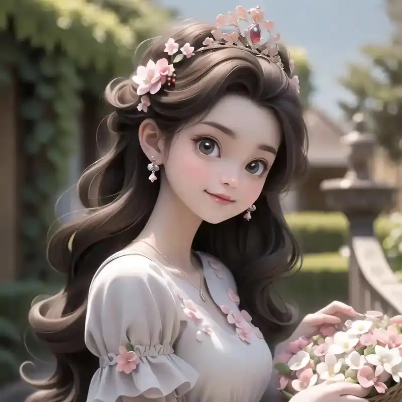 女生头像95小公主的花篮又香又好看98.