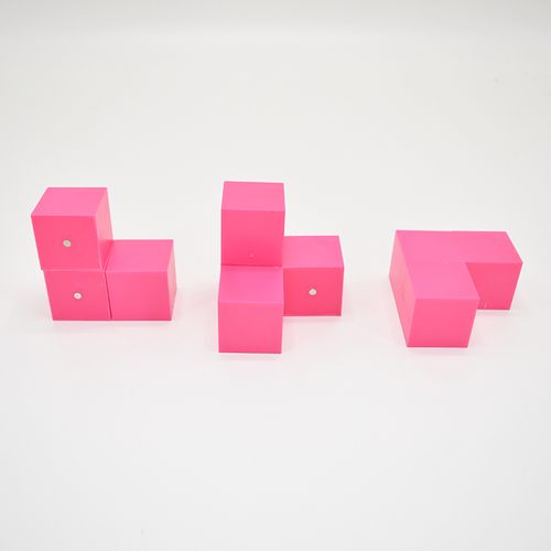 10个包邮磁性3.3厘米小正方体 小学数学观察物体三视图正方体学具