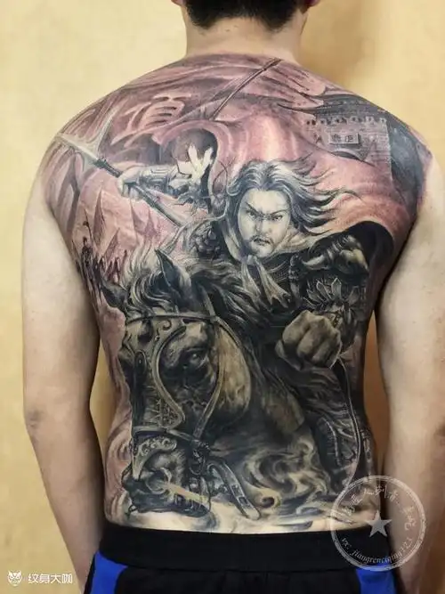 巨鹿之战 项羽_纹身图案手稿图片_李屹的纹身作品集