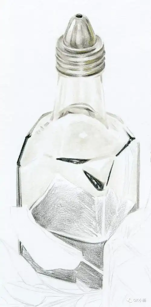 彩铅教程 | 玻璃的质感,很容易画哦!