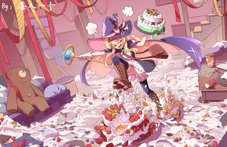 日系少女横版壁纸 - 米画师