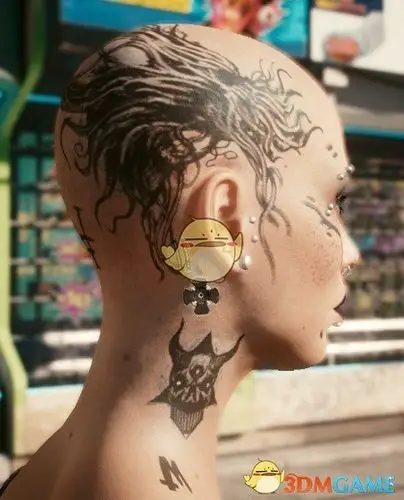 赛博朋克2077骨骼妖女与克苏鲁纹身mod