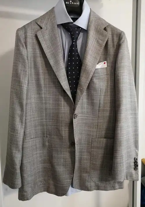 时尚穿搭灵感意大利kiton羊绒真丝单西