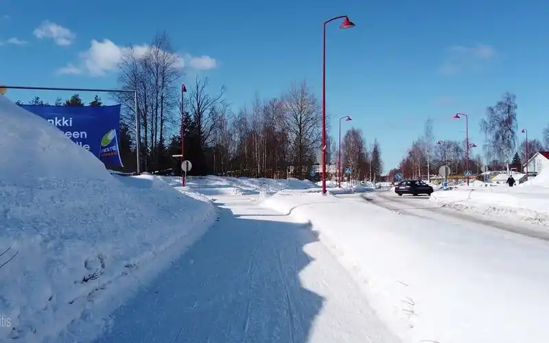 雪中漫步之芬兰伊洛曼西