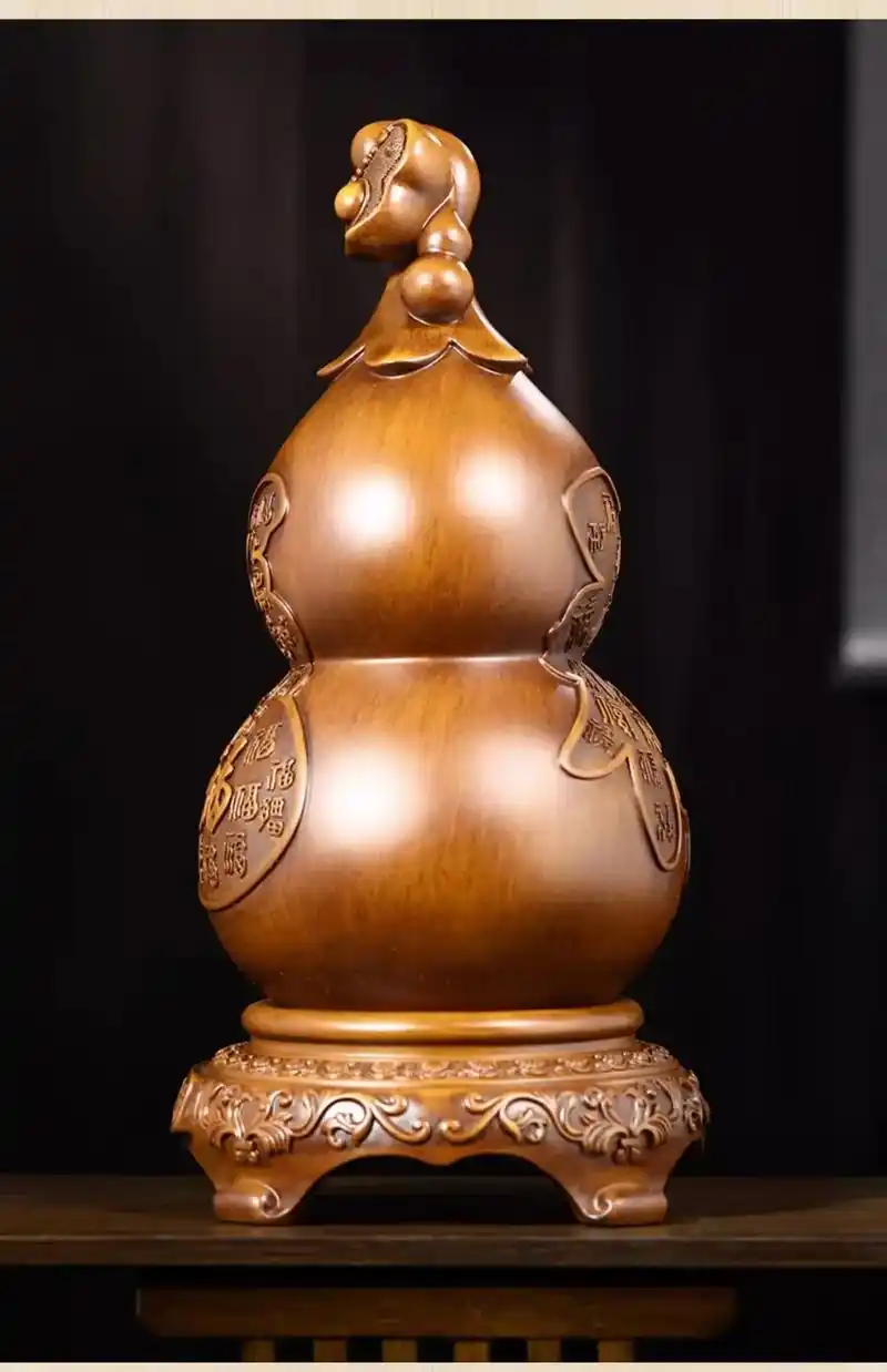 福禄招财葫芦摆件家居客厅.福禄如意等离意葫芦谐音 福禄  形 - 抖音