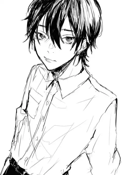 黑白漫男 画师:ゆどうふ - 堆糖,美图壁纸兴趣社区