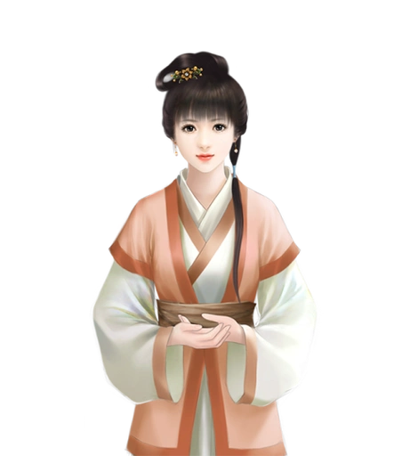 免扣古风人物 侍女