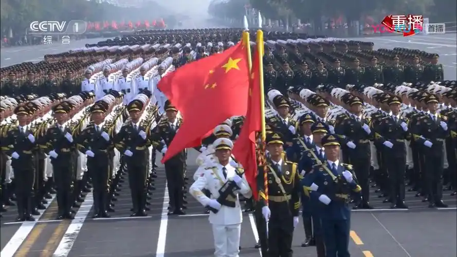 三军仪仗队亮相