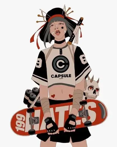 每天画唠# 嘻哈插画 via:mau.