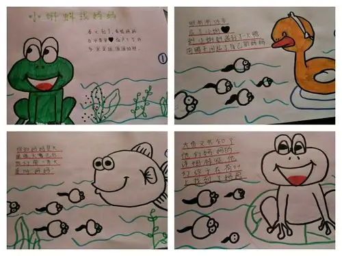 《小蝌蚪找妈妈》是我自己画的绘本,你喜欢吗?